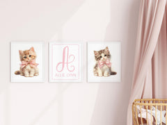 Unframed nursery prints ready for framing with mat options