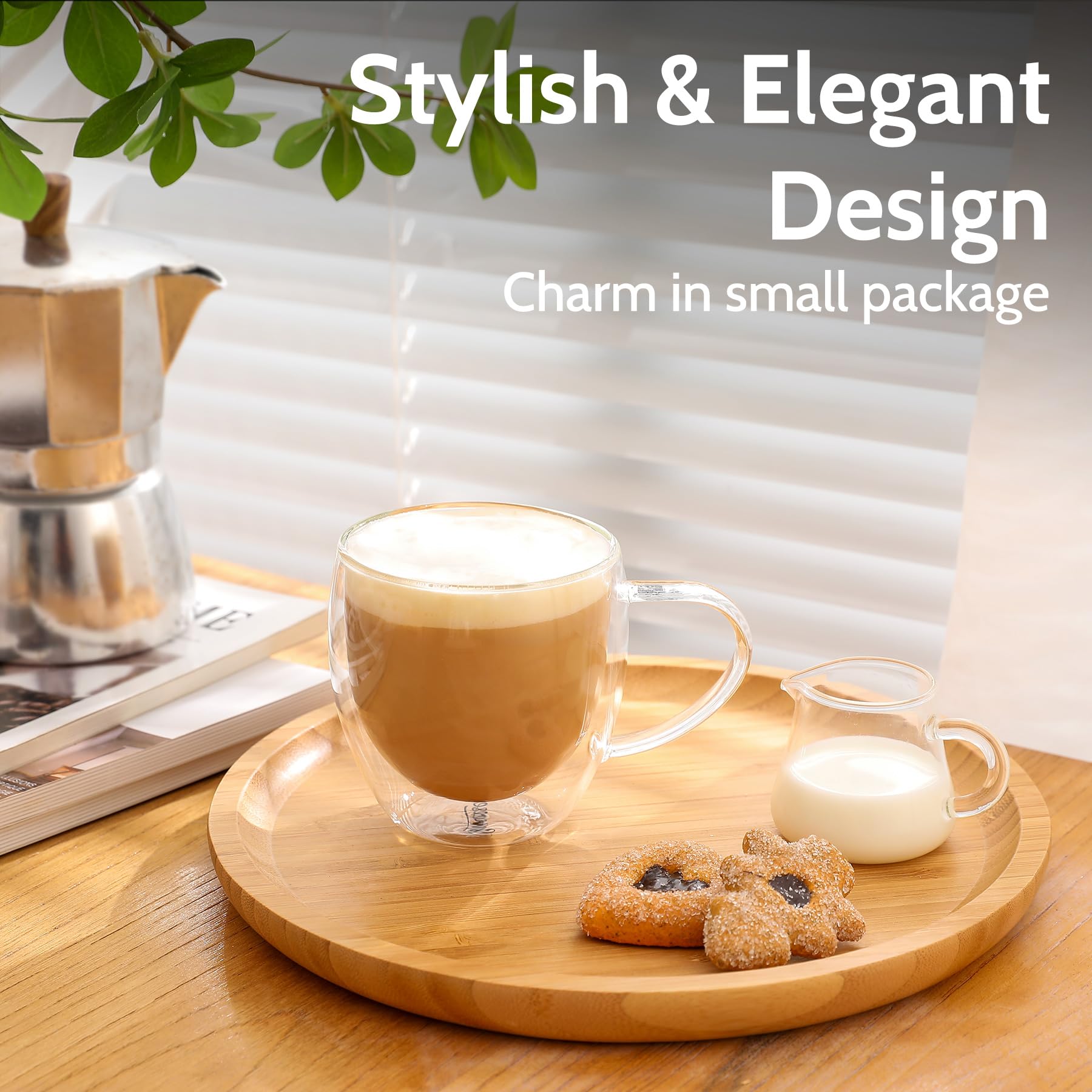 Insulated mug keeps hands cool and reduces condensation