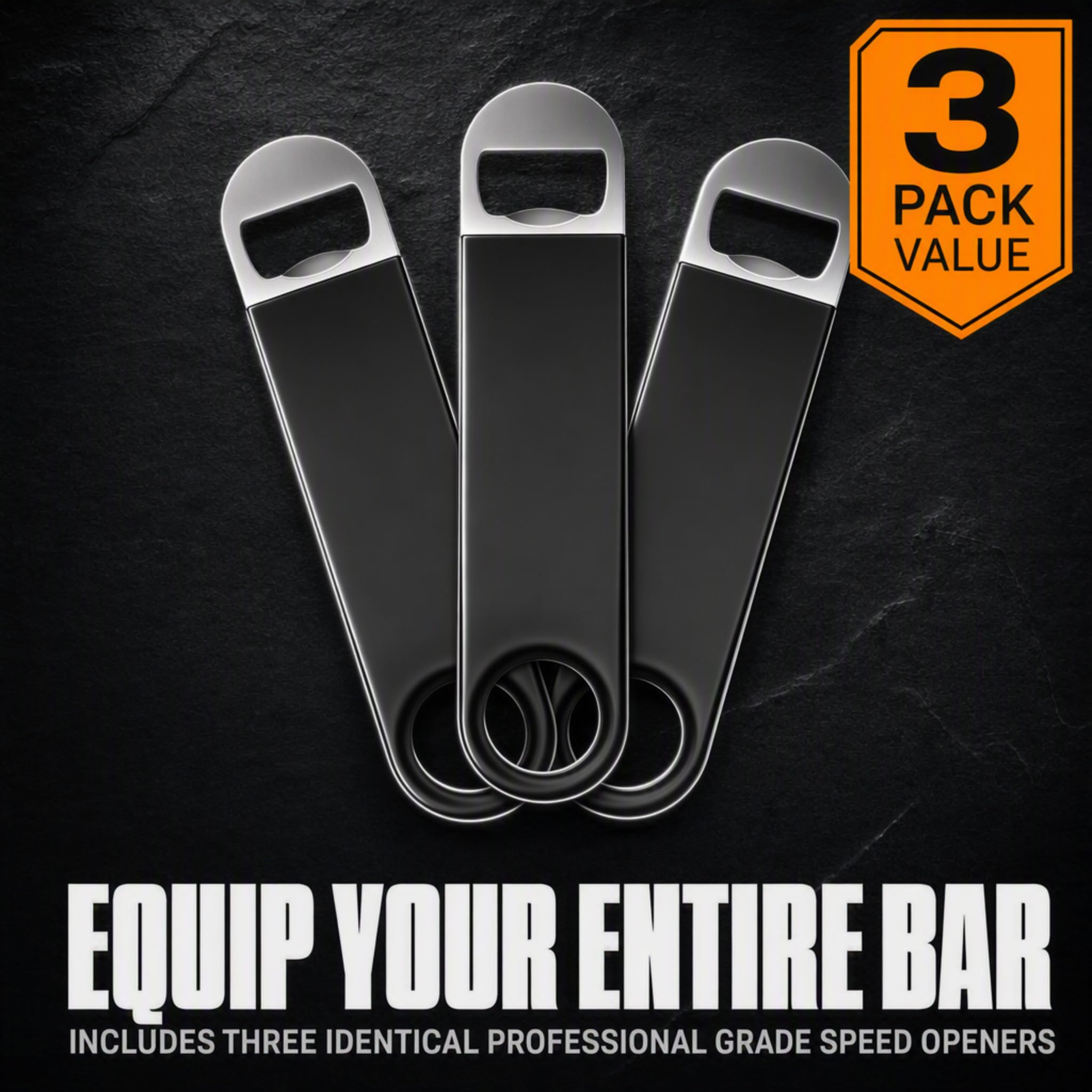 Heavy duty bottle opener for bartenders image