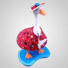Wings hold American Flag accessory included with dress