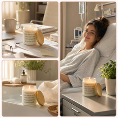 Pure soy wax candle with lead-free wick