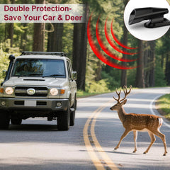 Four pack Deer Whistles with 8 waterproof adhesive tapes packaging