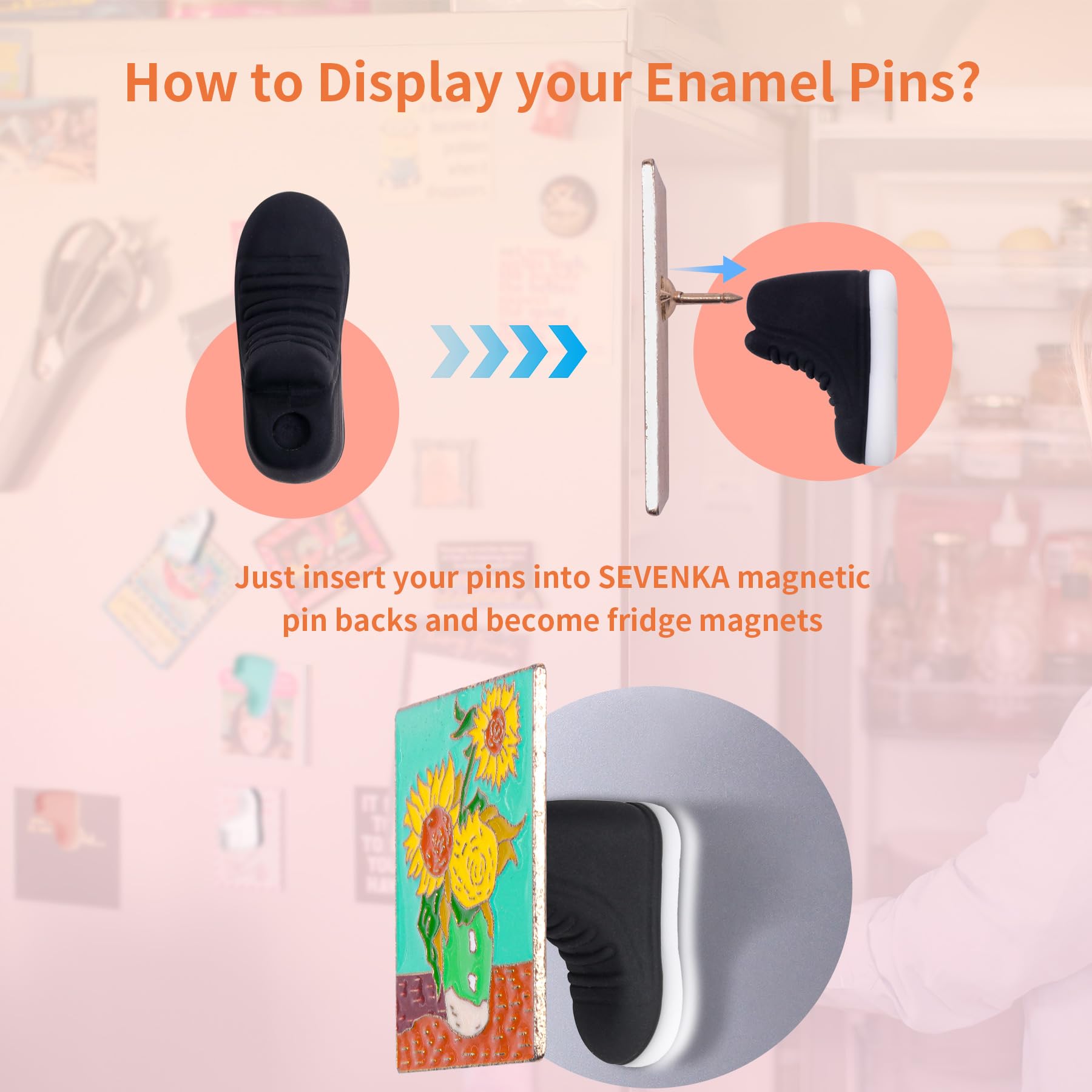 soft silicone magnets for pins and badges