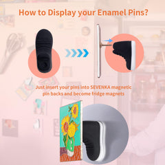 soft silicone magnets for pins and badges