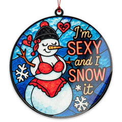 Sexy Snowman Ornament product image
