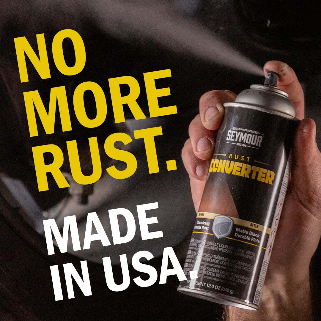 Seymour 16-45 rust converter black coating close up