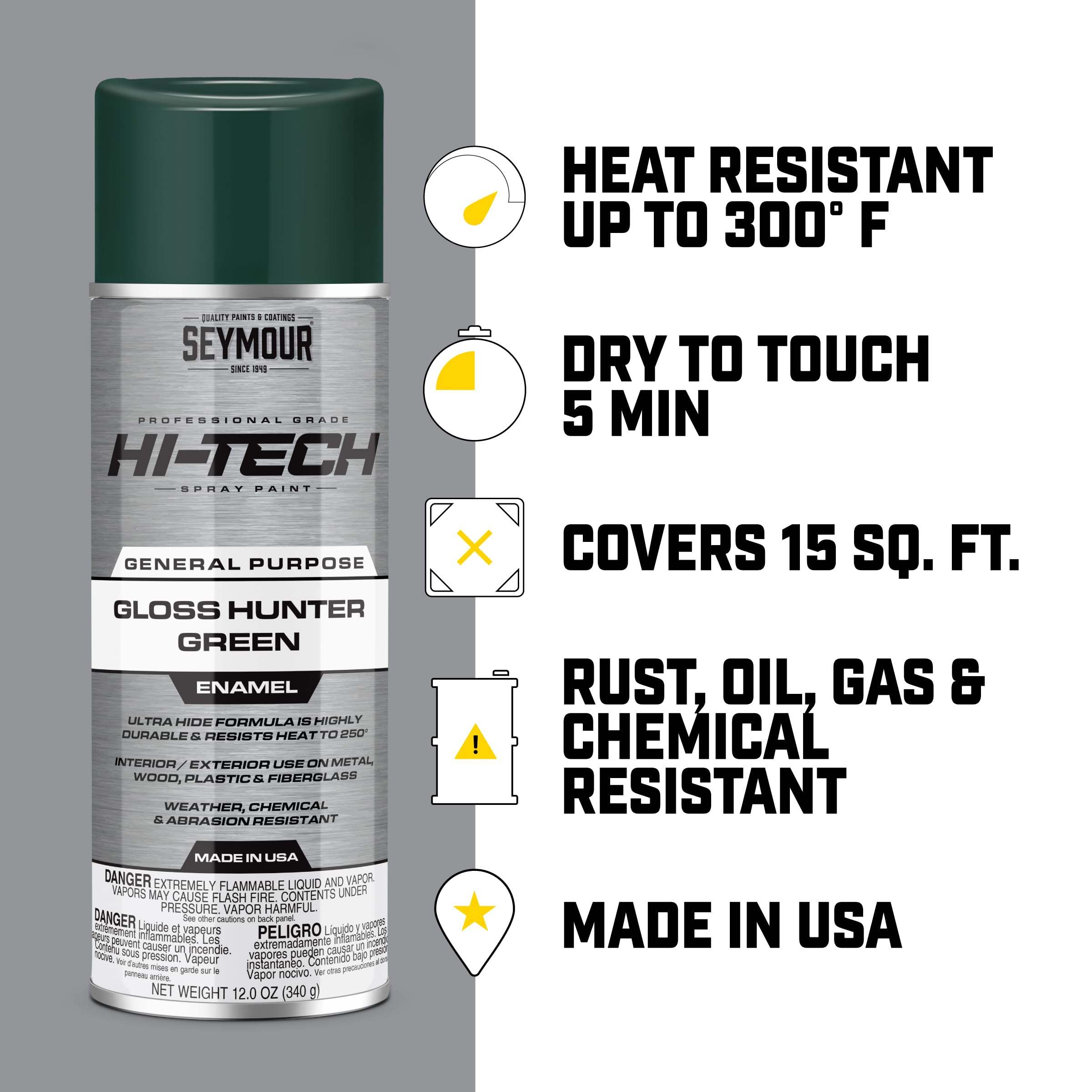 Seymour EN-66 Hi-Tech Engine Spray Paint label AMC Blue