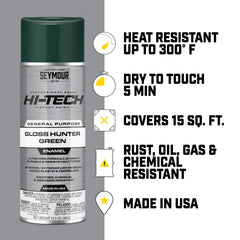 Seymour EN-66 Hi-Tech Engine Spray Paint label AMC Blue