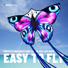 colorful butterfly kite 55x28 inches nylon construction
