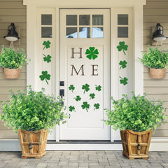 St Patrick’s Day clover plant decor for tables and shelves