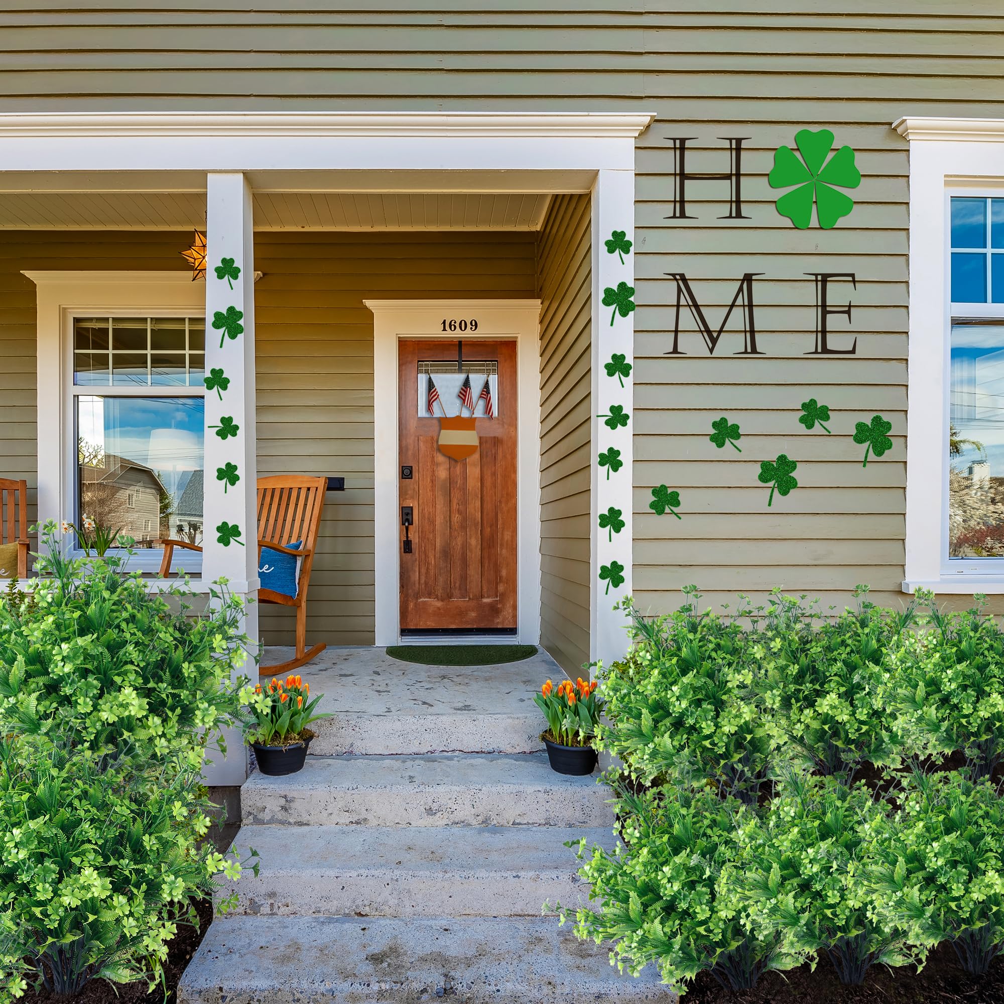 UV resistant clover bushes for indoor or outdoor decor