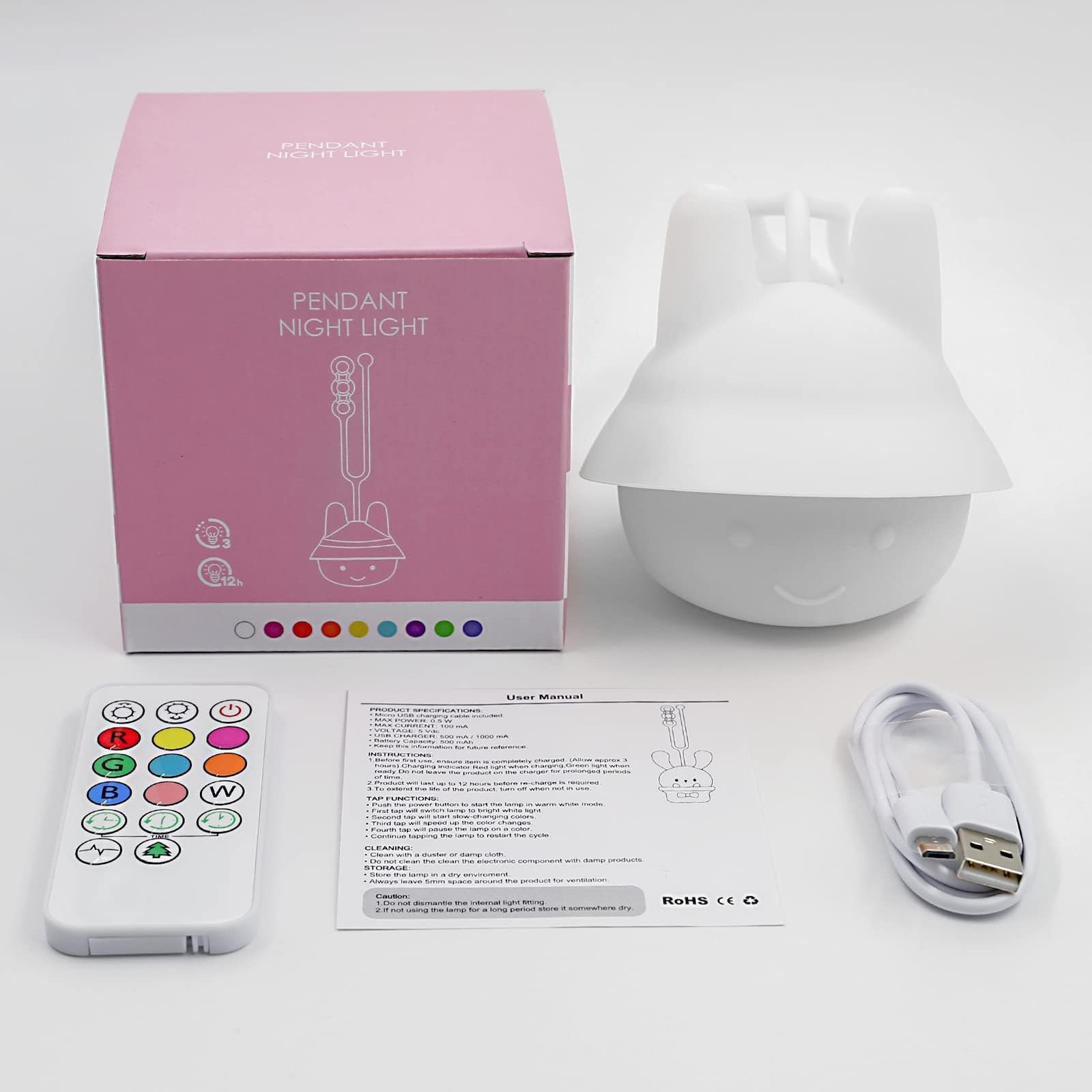 Soft silicone design safe travel night light