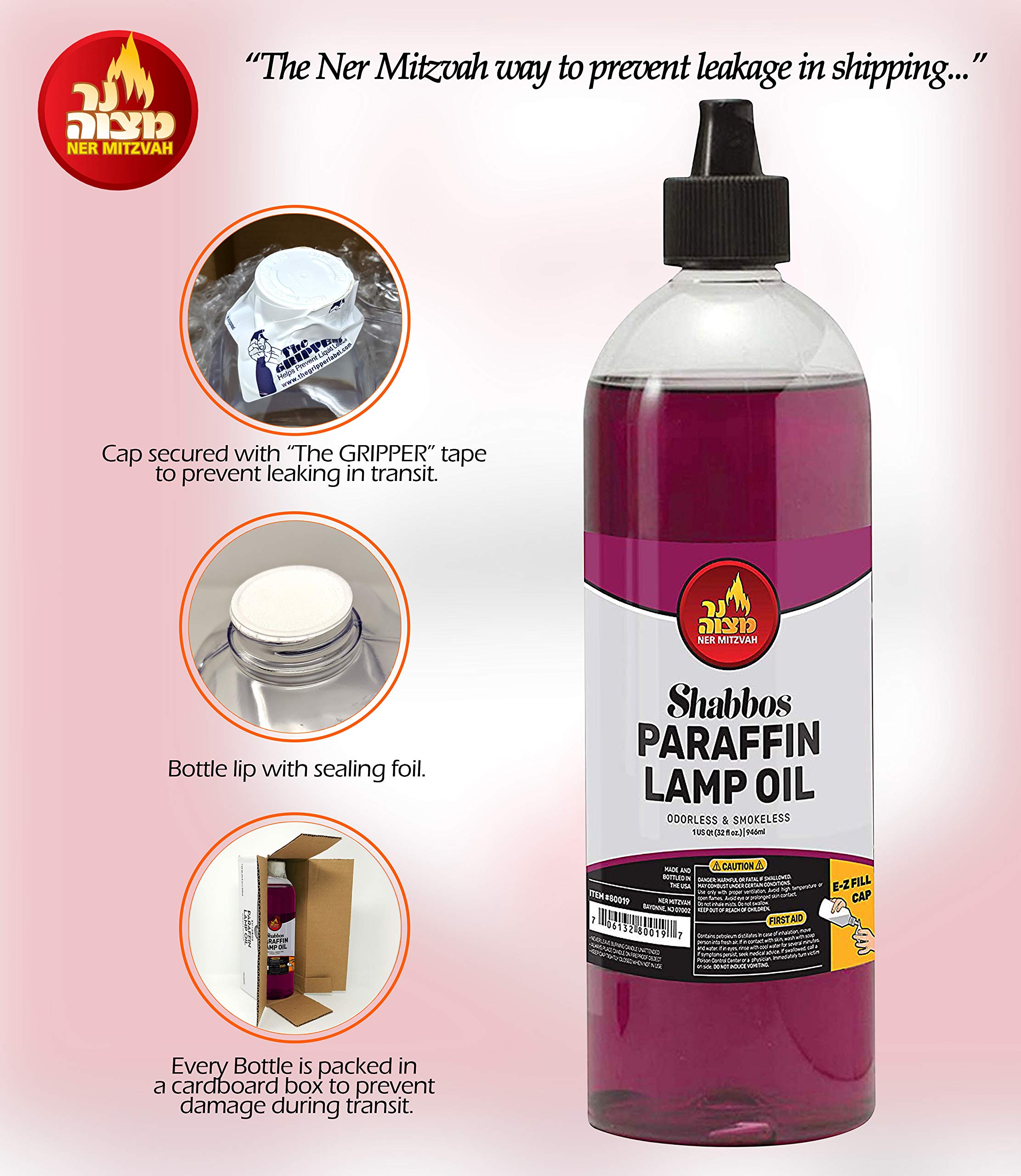 Shabbat candle lighting with Ner Mitzvah lamp oil