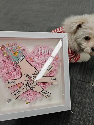 12 inch shadow box personalized with family names