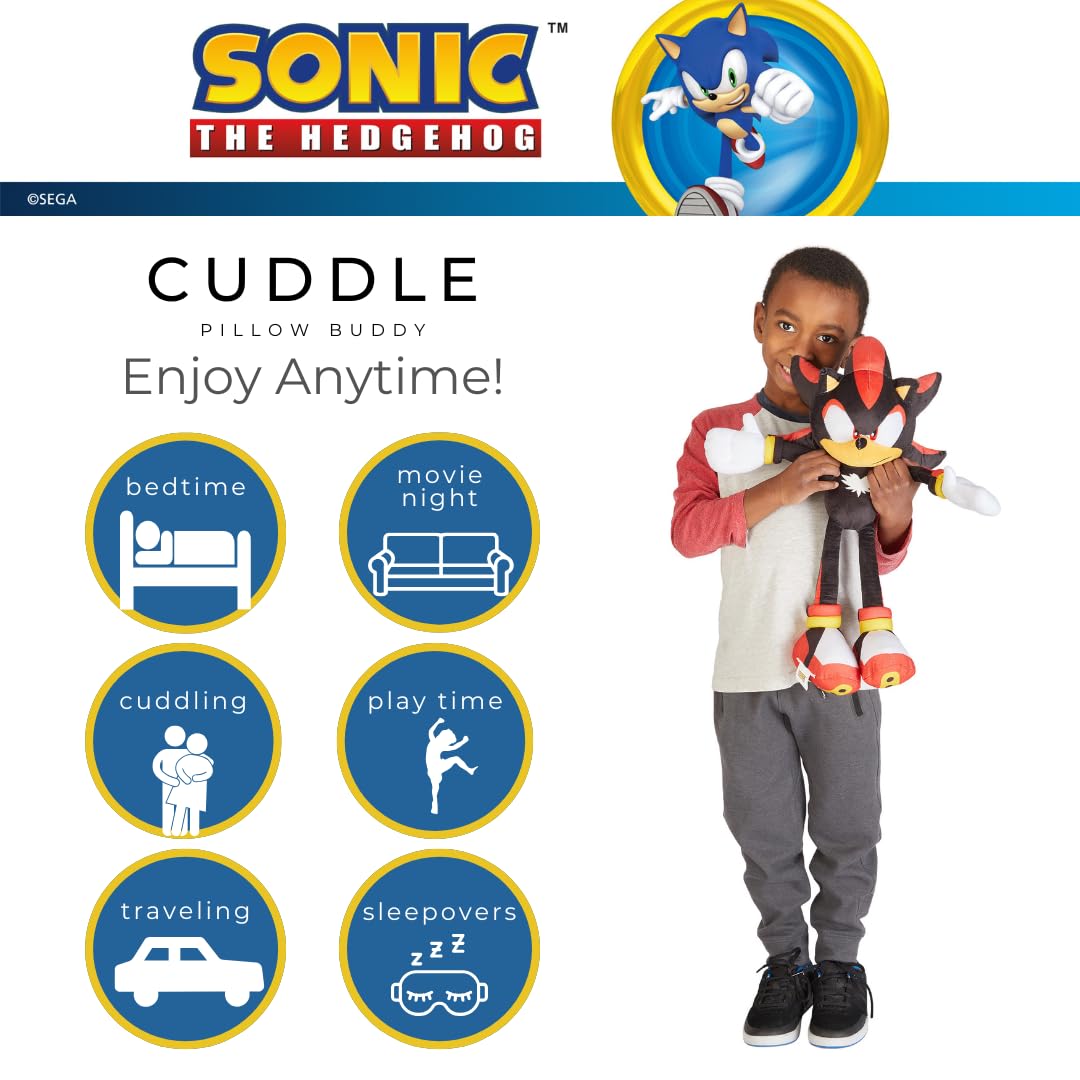 Shadow the Hedgehog plush buddy for kids bedroom