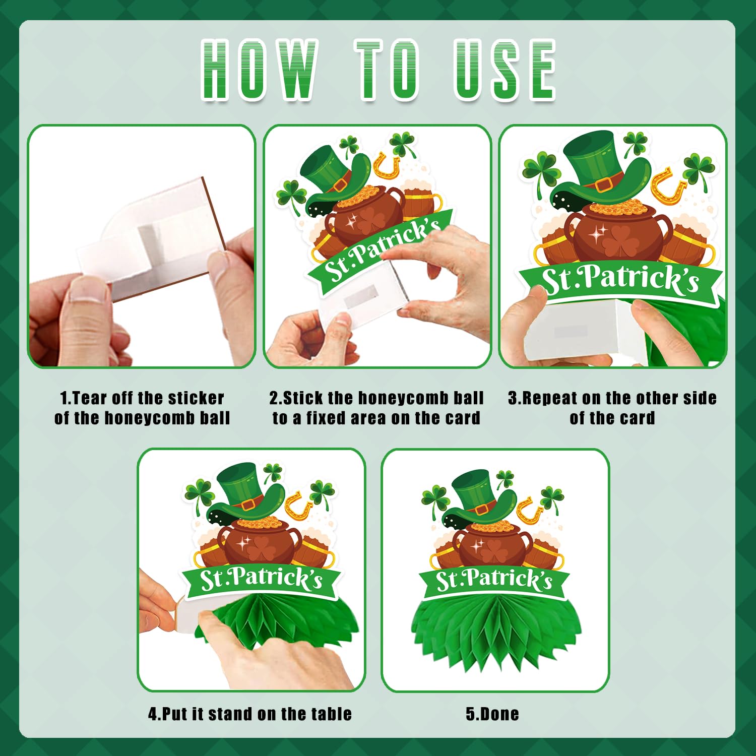 Shamrock banner from St Patricks Day Decorations set