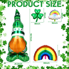 Shamrock foil green balloons