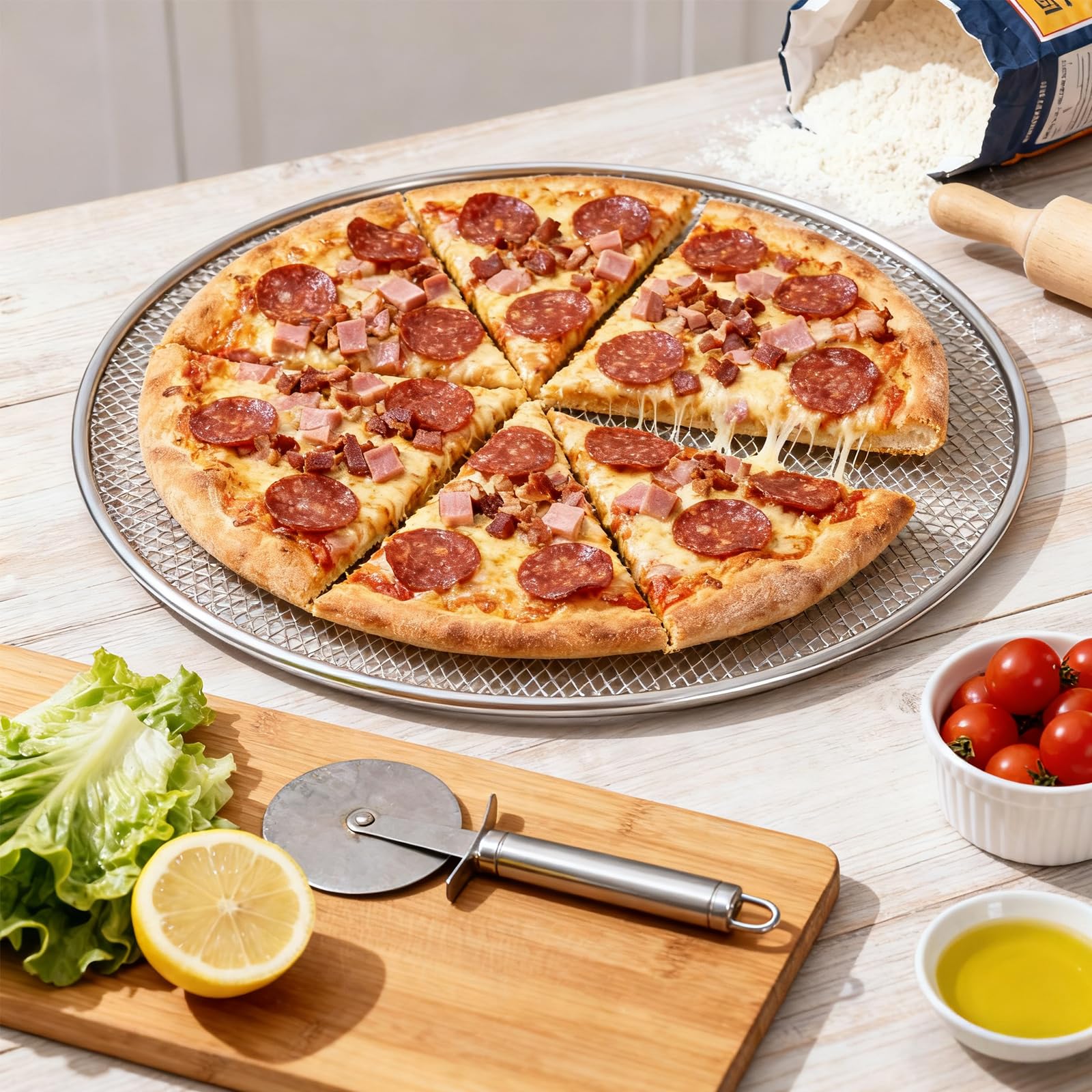 Easy to clean 12 inch pizza pan Shanshanshop image 6