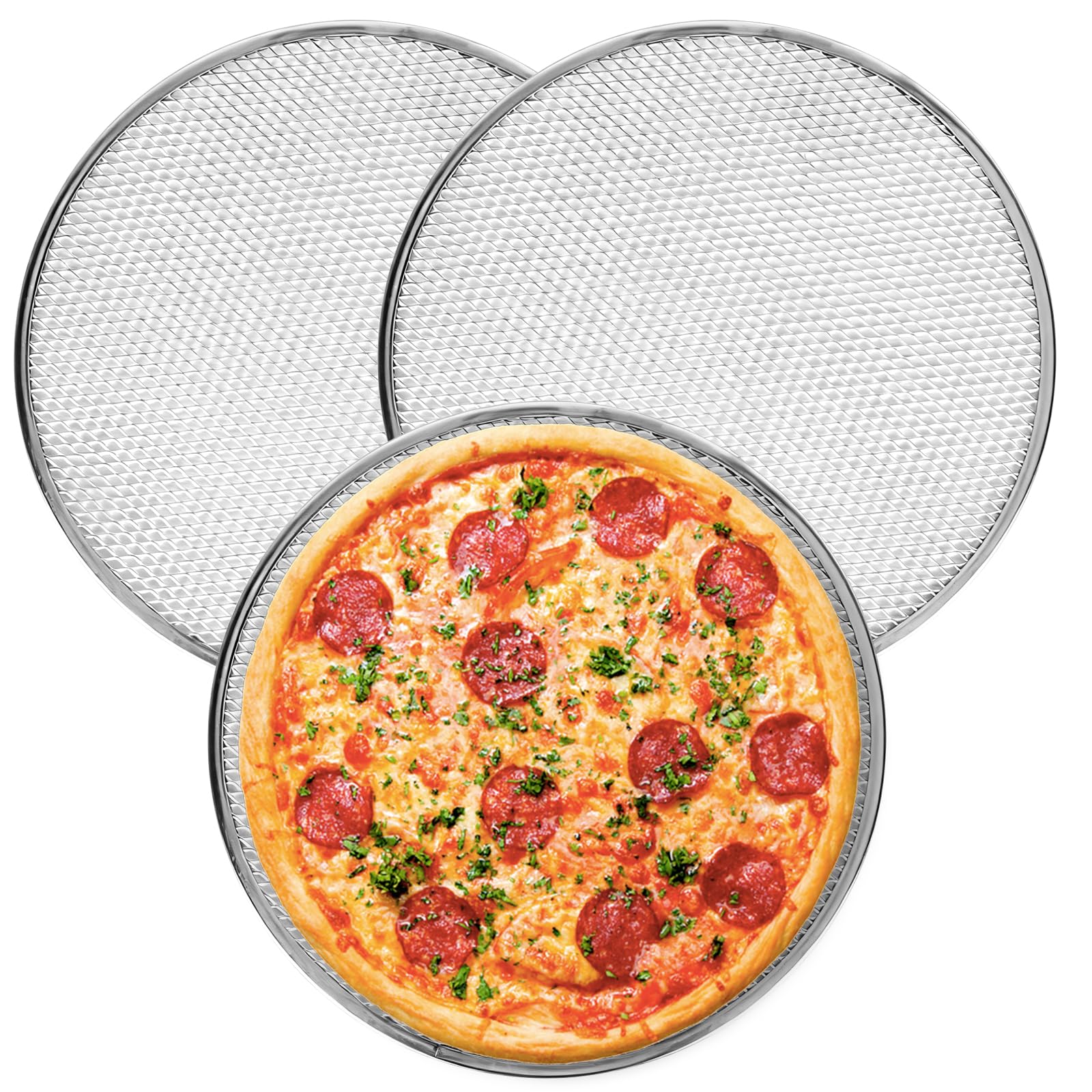 Shanshanshop 12 inch pizza pan set of 3 image 1