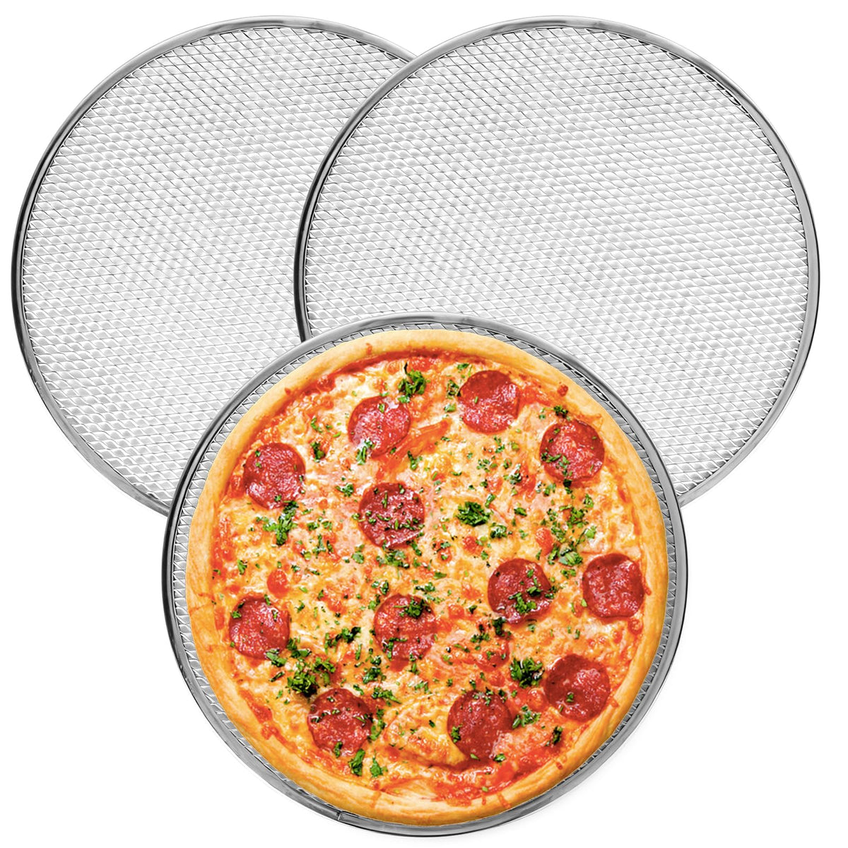 Shanshanshop 12 inch pizza pan set of 3 image 1