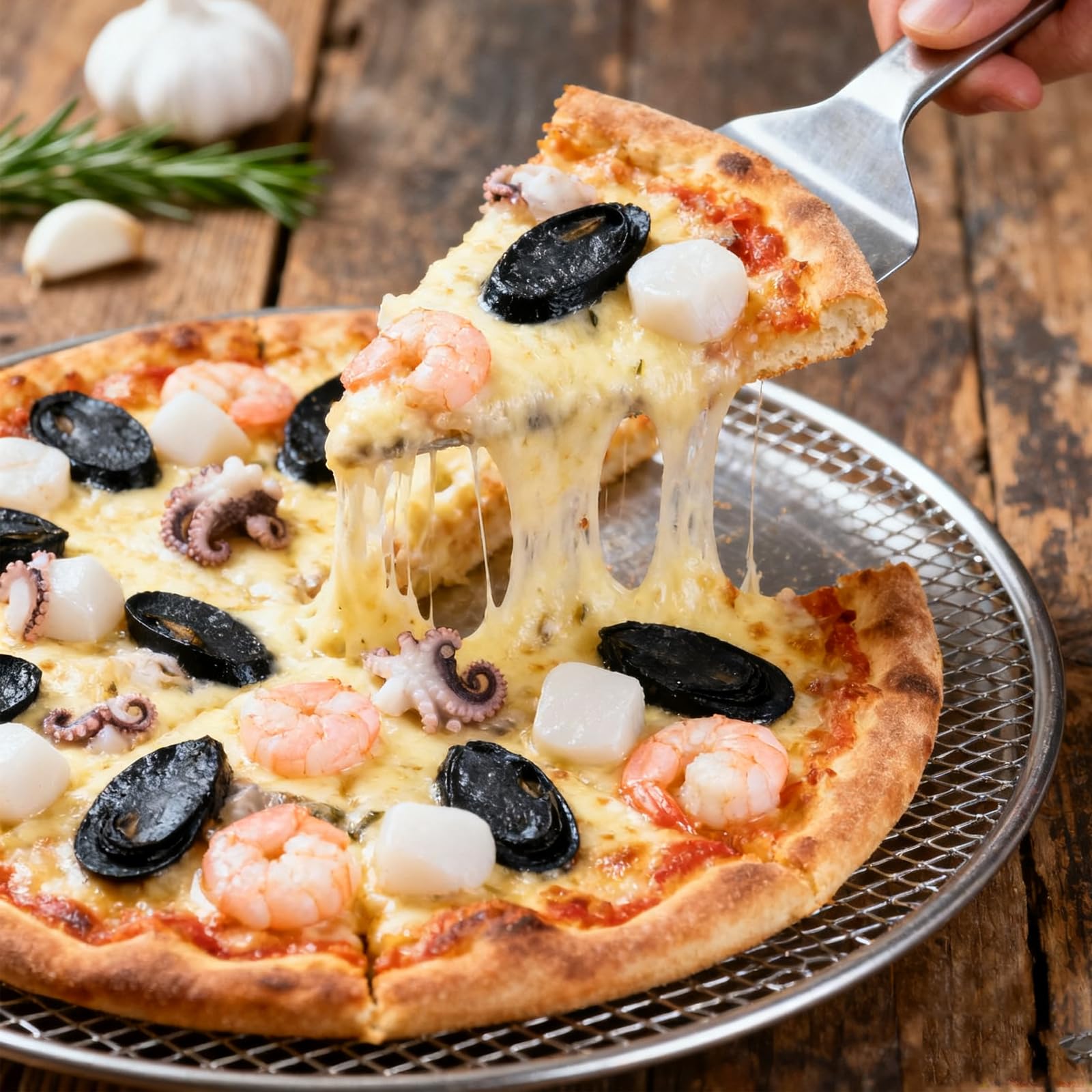 Even heat distribution 12 inch pizza pan Shanshanshop image 5