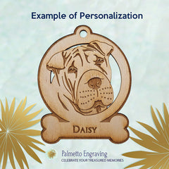 Shar Pei gifts ornament for Christmas tree