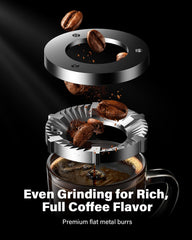 SHARDOR burr grinder 32 grind settings dial close up