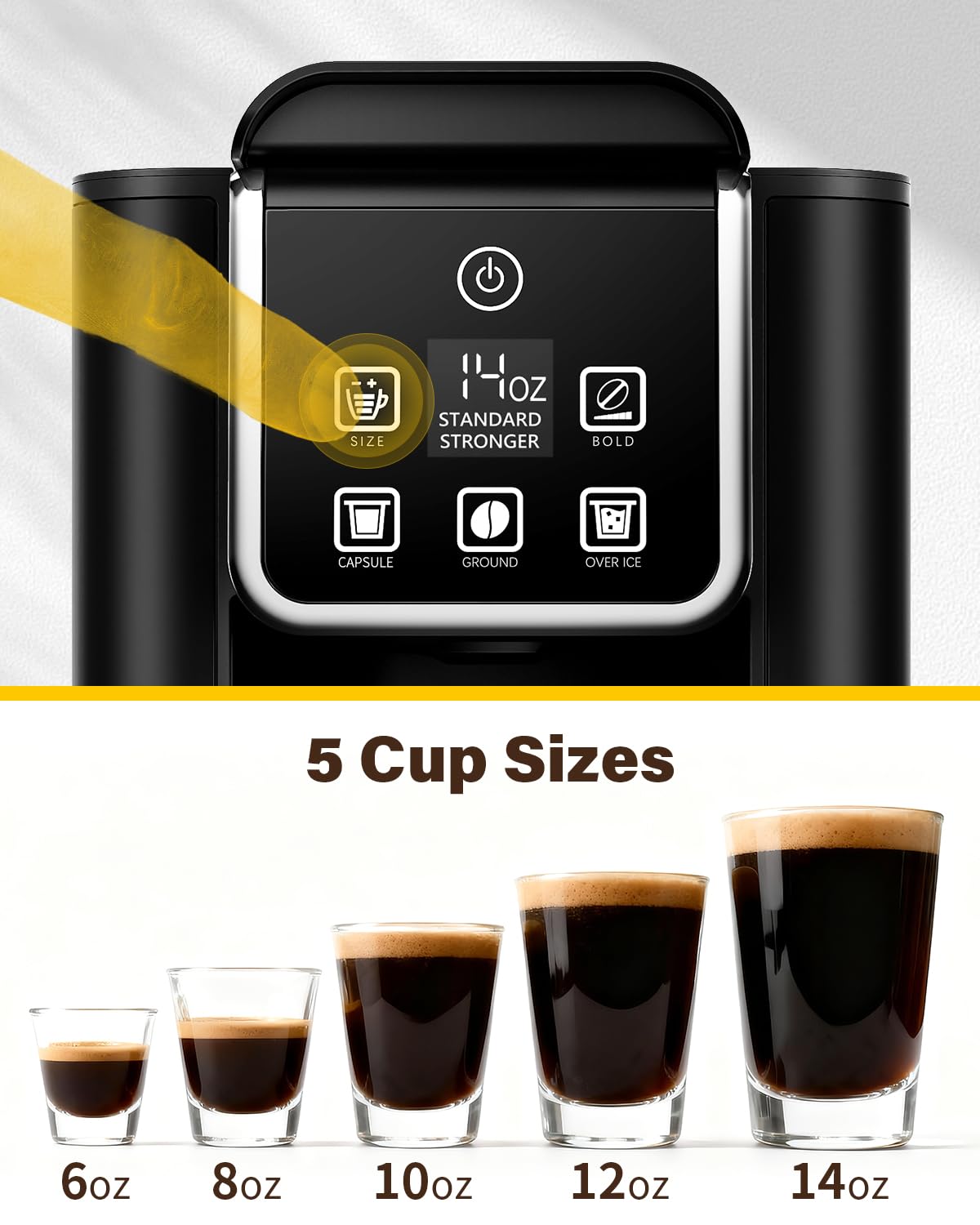SHARDOR compatible with K Cups grounds tea text on product