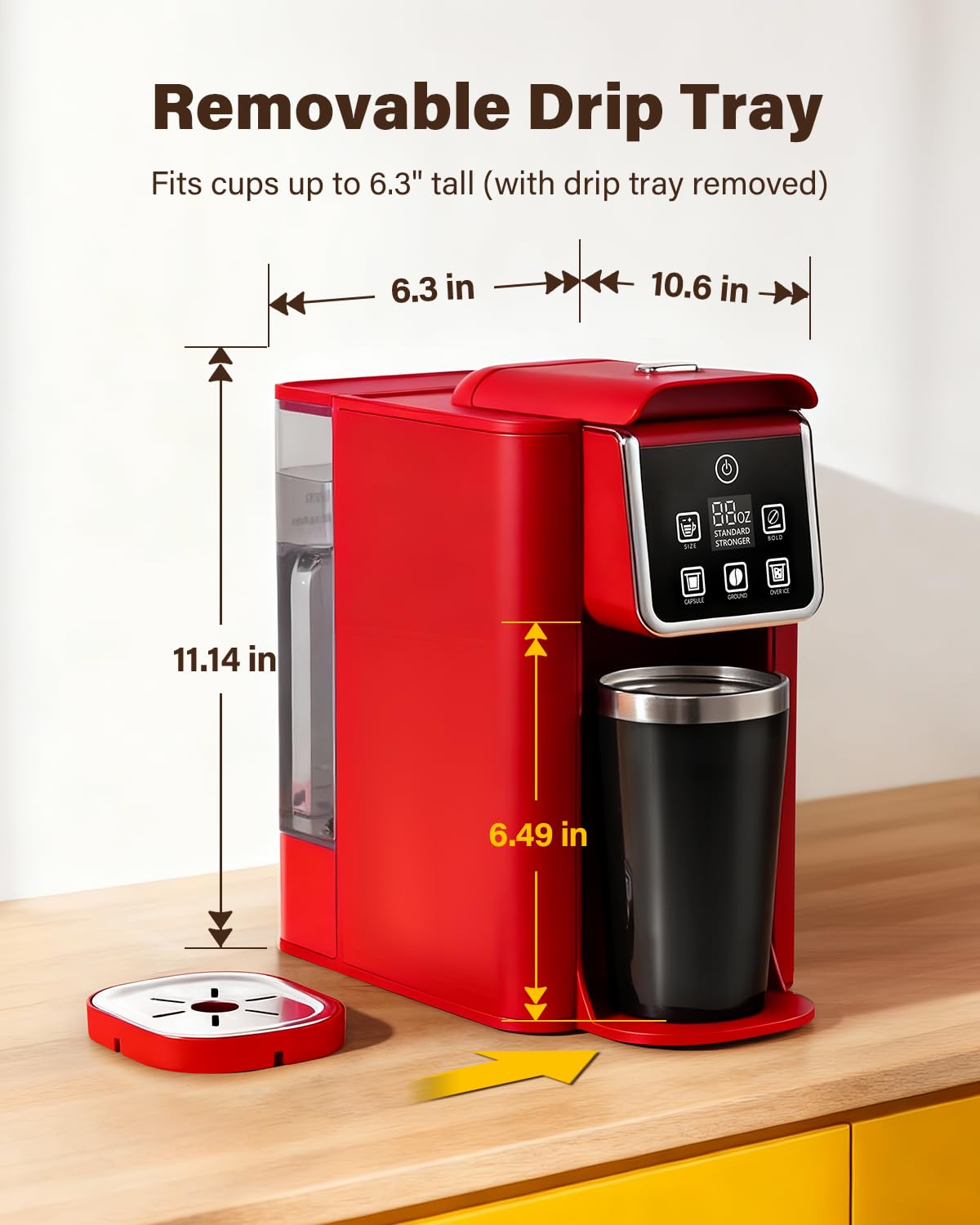 Reusable filter included with SHARDOR pod coffee maker