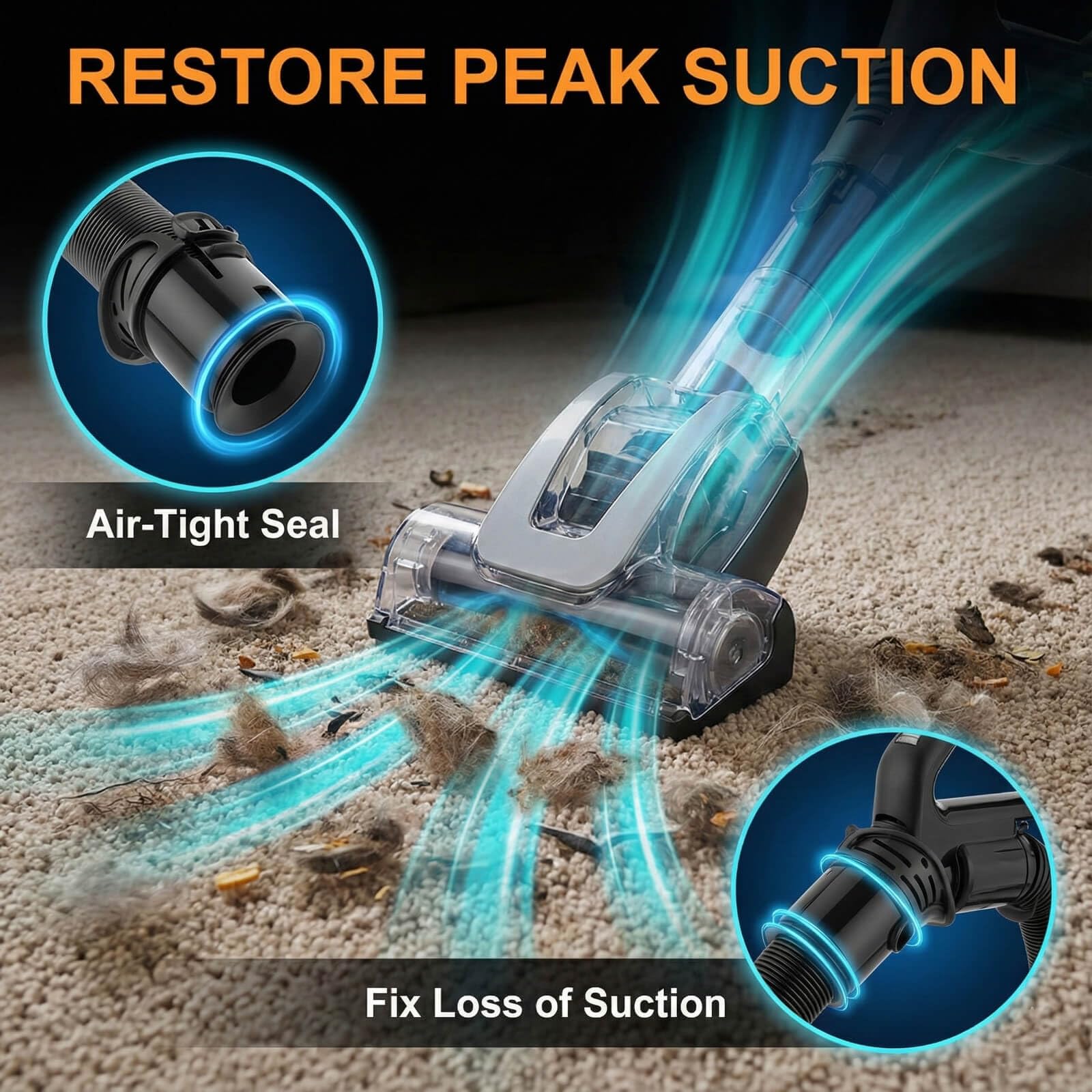 Shark replacement hose LA322NP compatible