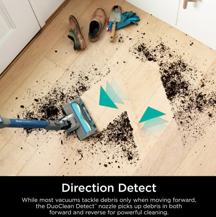 Shark IP1250 PowerDetect vacuum showing edges and corners cleaning