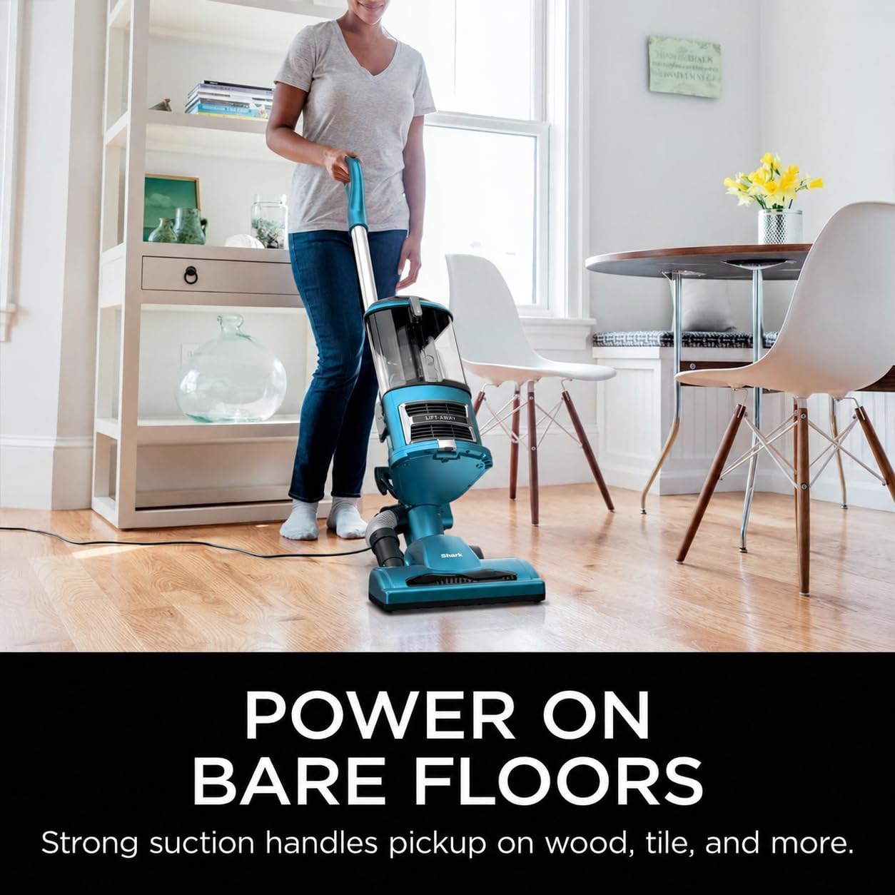 Shark NV380 Navigator Lift-Away deluxe vacuum with upholstery and crevice tools