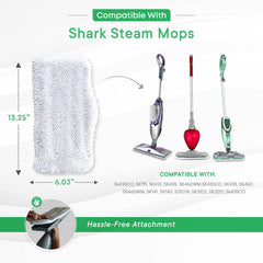 Shark Steam Mop SK Series replacement pads 12.8 x 7 inches