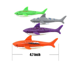 diving pool toy shark torpedo size 4.7 inches gripping fin