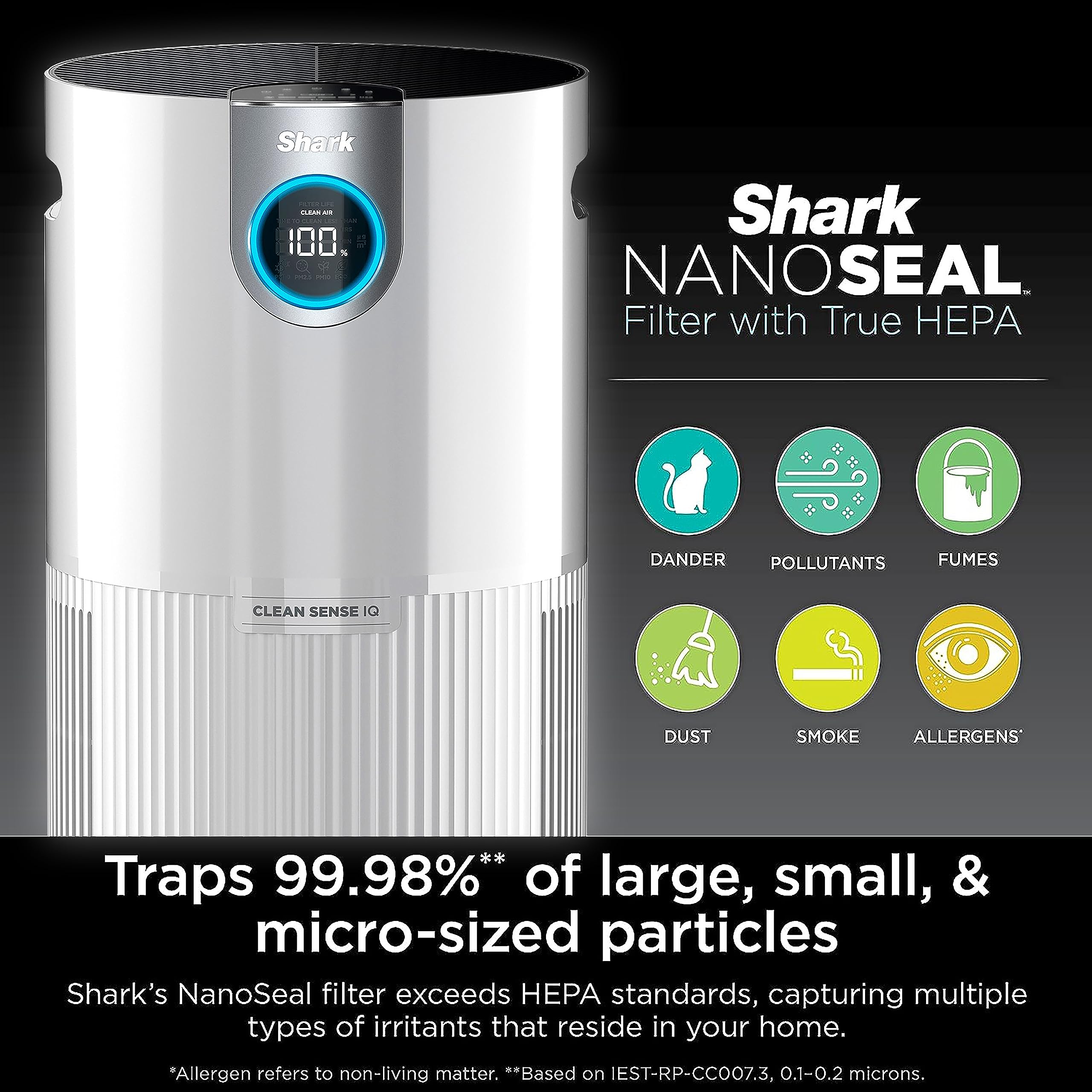 Shark UA205 Nanoseal HEPA Air Purifier MAX renewed label