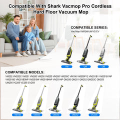 Shark Vacmop pads for VM252 model with dirt chamber