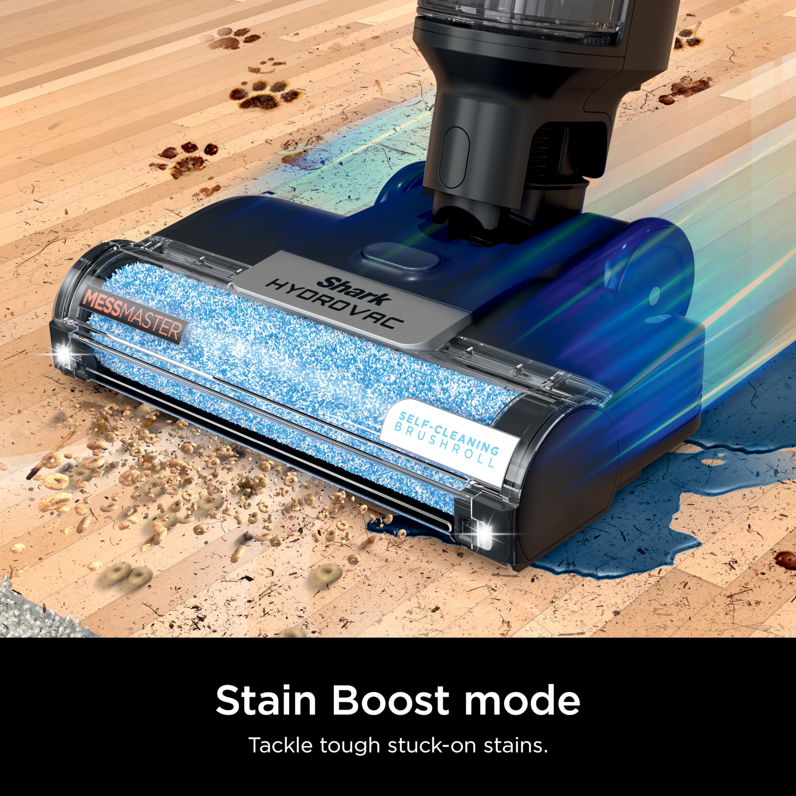 Brushroll and foam filter included with charging dock for SHARK HydroVac MessMaster