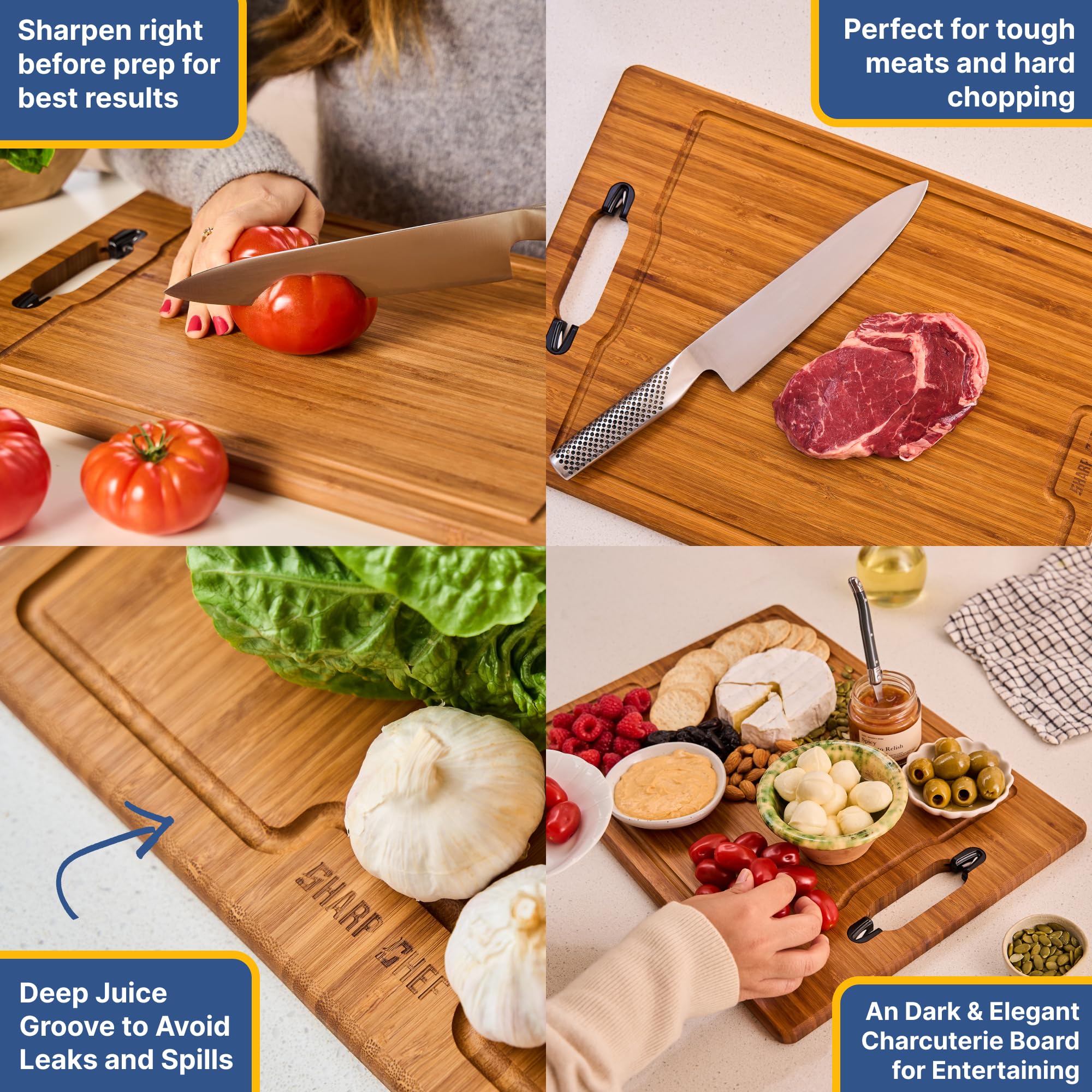 Eco friendly bamboo material for durable cutting board