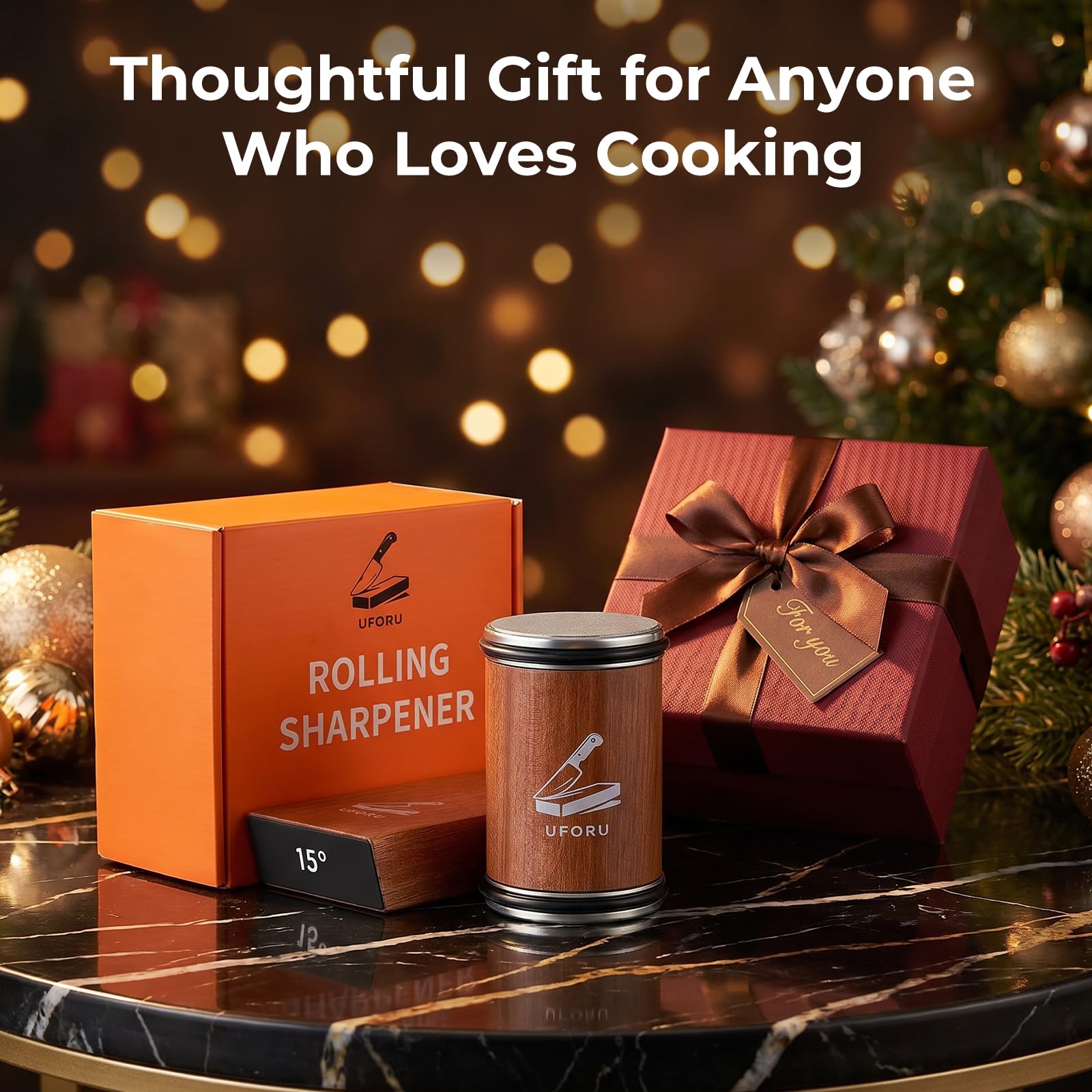 Compact manual knife sharpening system for home cooks