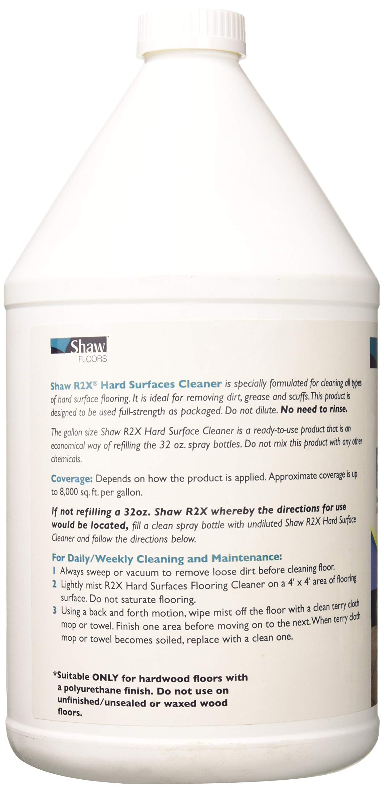 Shaw Floors R2X gallon refill for spray bottle