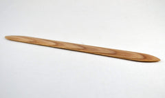 Shed Stick weaving tool in solid Red Oak with oil and wax finish