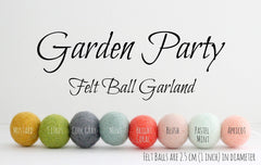 Sheep Farm Felt handmade garland single strand no knots