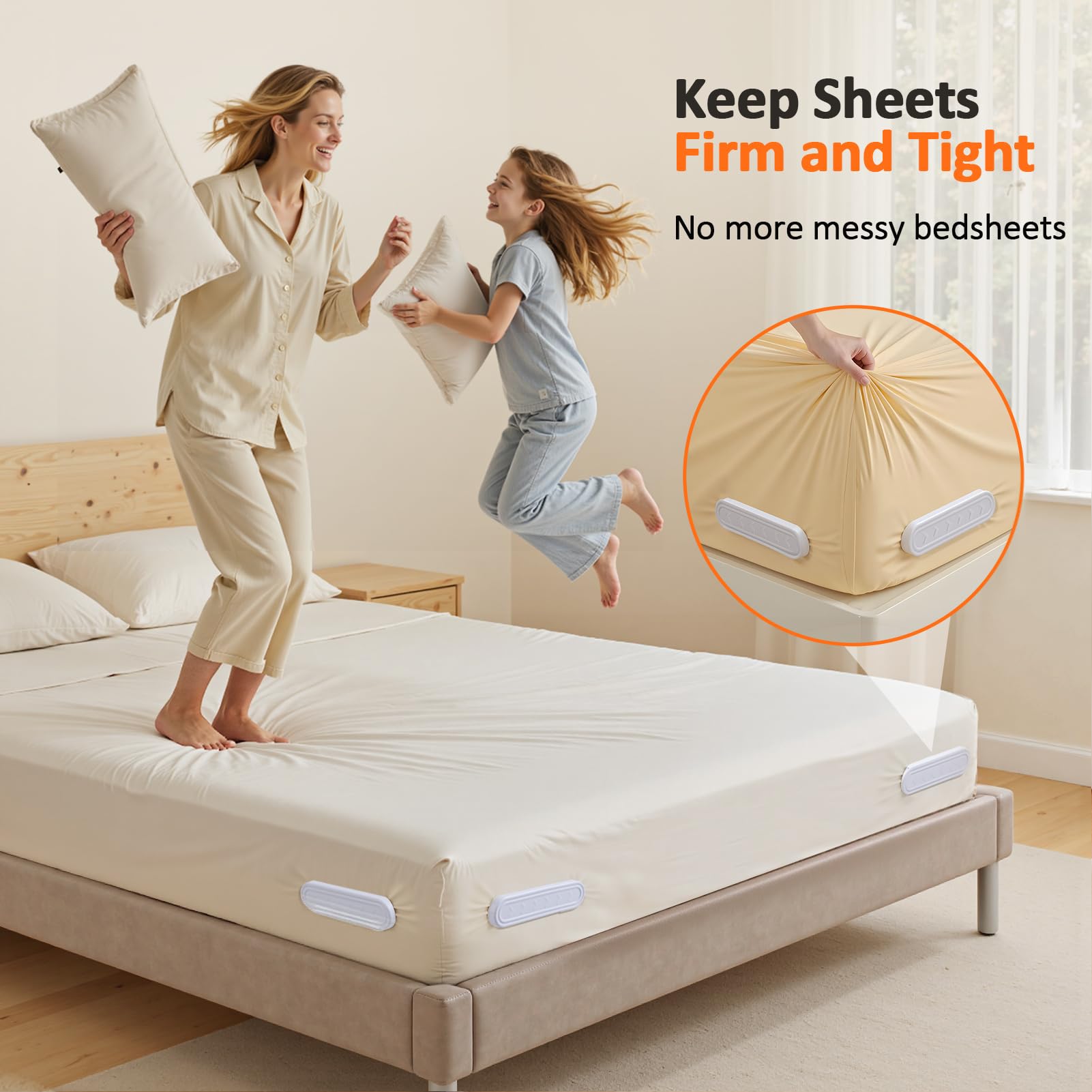 ABS material corner bed sheet fasteners