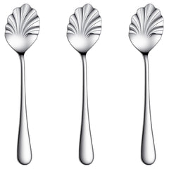shell shape sugar spoon in stainless steel
