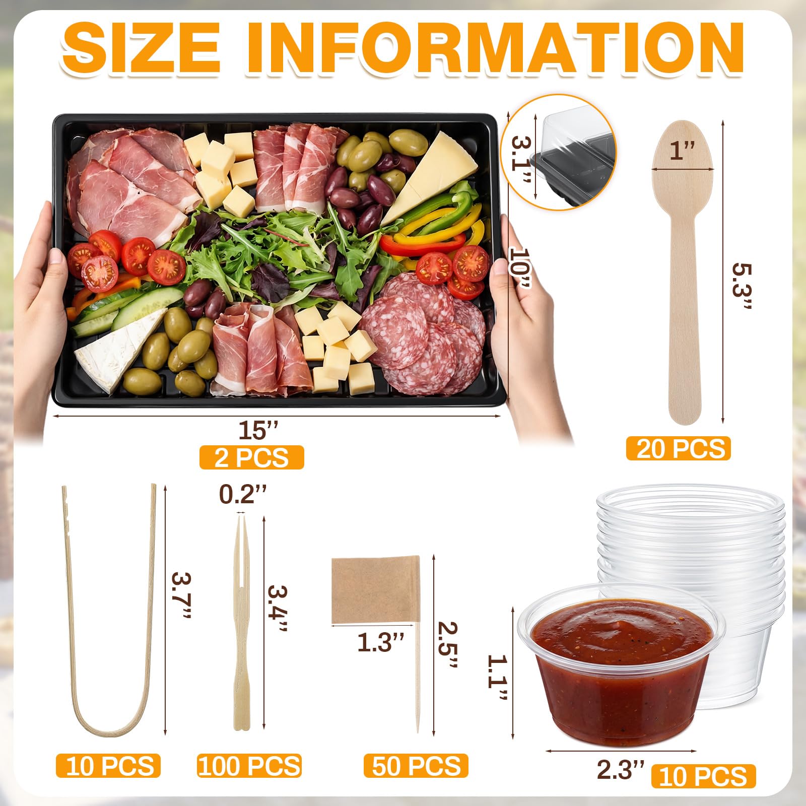 Two black plastic containers with lids from Shellwei set
