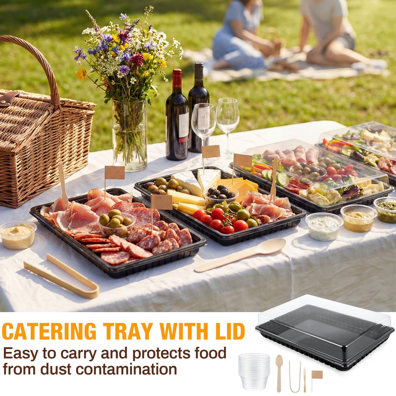 Packaging contents of Shellwei charcuterie board kit for parties