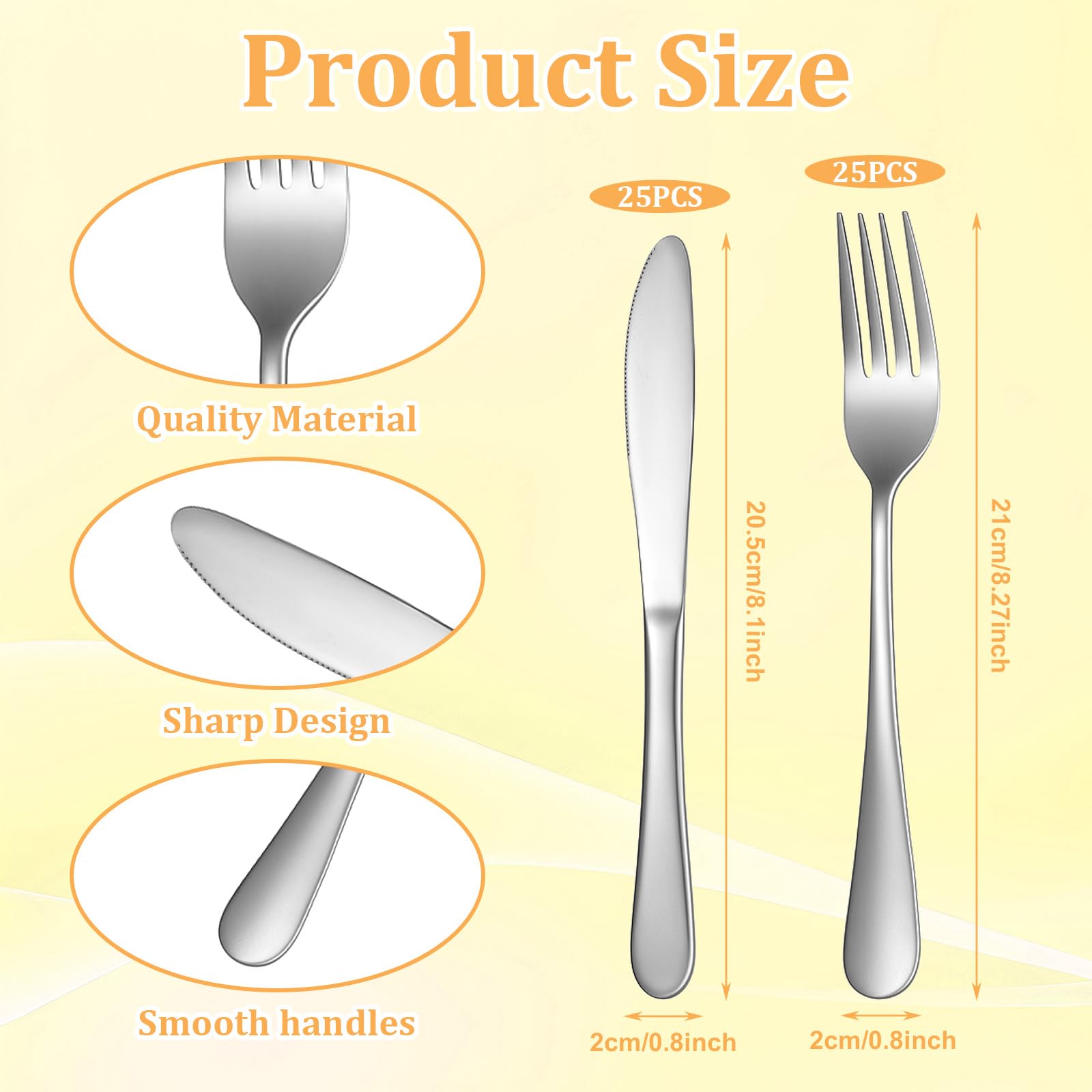 SHENLIU 25 dinner knives included in the set