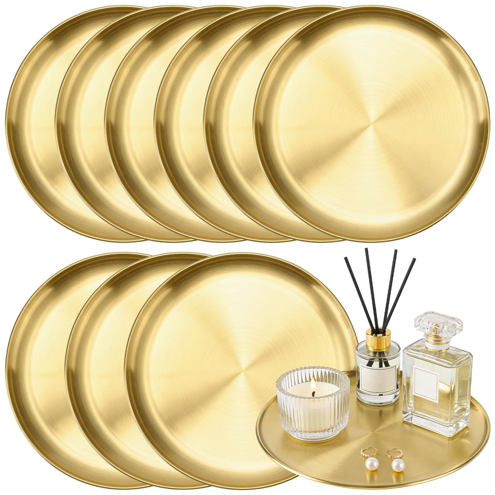 SHEUTSAN gold round serving tray product image