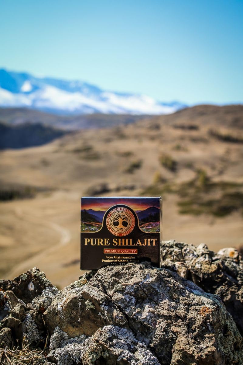 Altai mountains source Shilajit resin from Siberia Russia