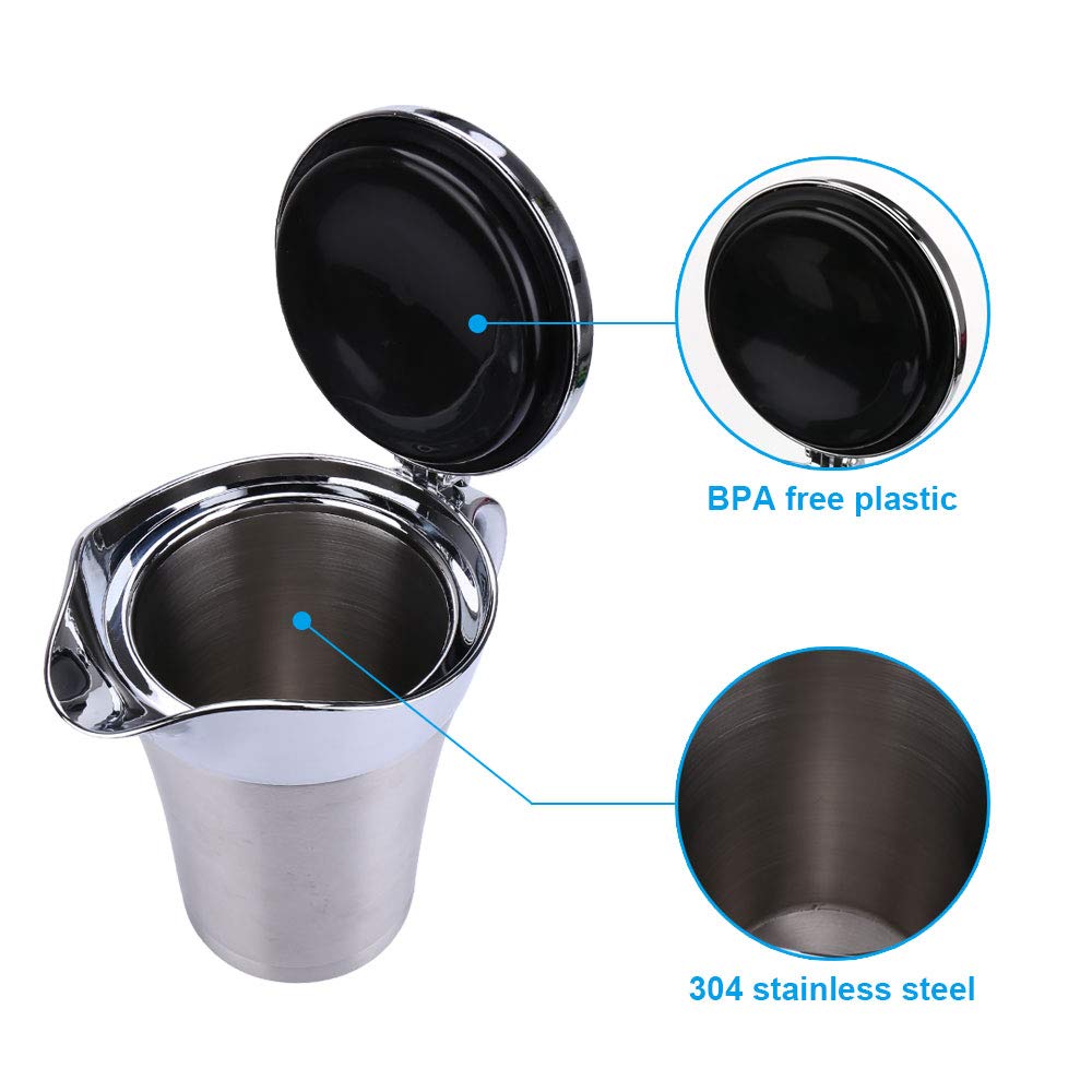 BPA-free heat resistant hinged lid and handle on gravy pot